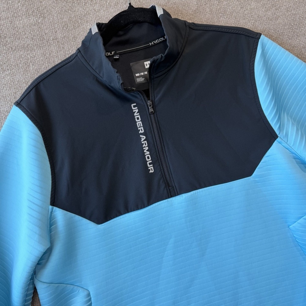 Under Armour Sphere Golf 1/4 Zip Blue Pullover Jacket  Men's Size M